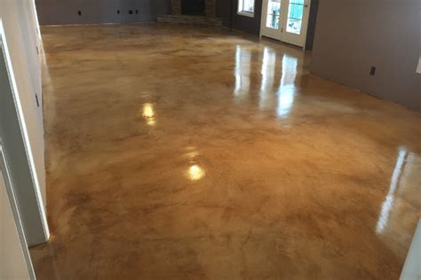 Does stained concrete scratch easily?