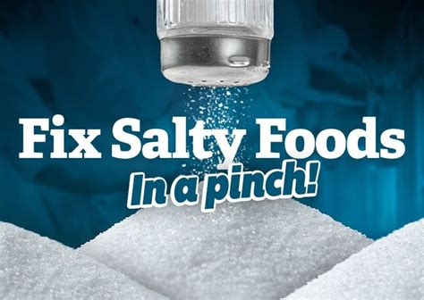 Does sugar fix salty food?