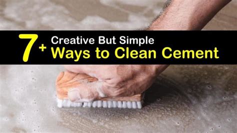 Does sugar soap clean cement?
