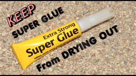 Does super glue dry white?