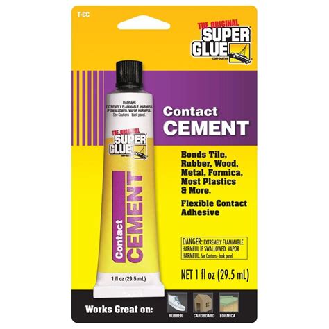 Does super glue work on cement?