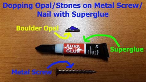 Does superglue stick stone?