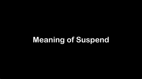 Does suspend mean permanent?