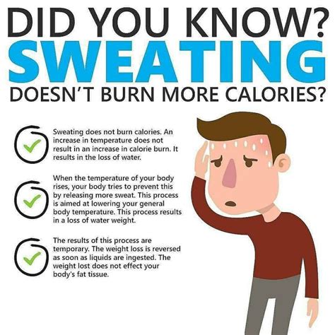 Does sweating burn calories?