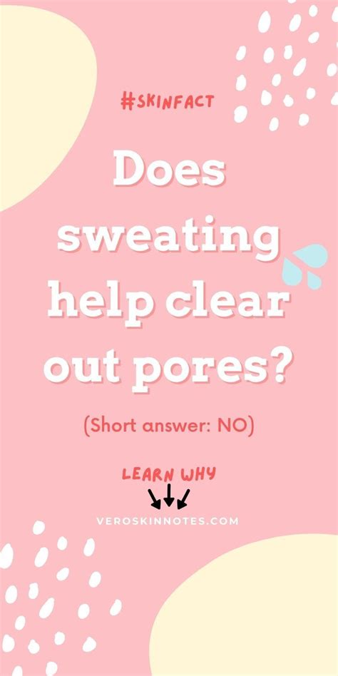 Does sweating help with acne?
