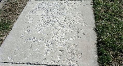 Does table salt damage concrete?