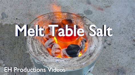 Does table salt melt?