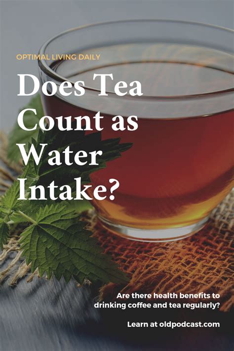 Does tea count as water intake?