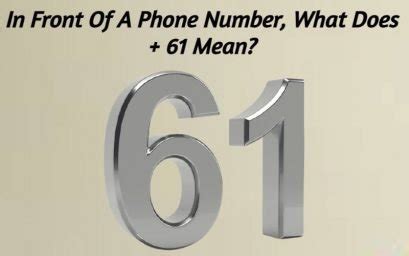 Does the +61 replace the 04 in a phone number?