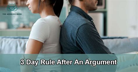 Does the 3 day rule work after an argument?