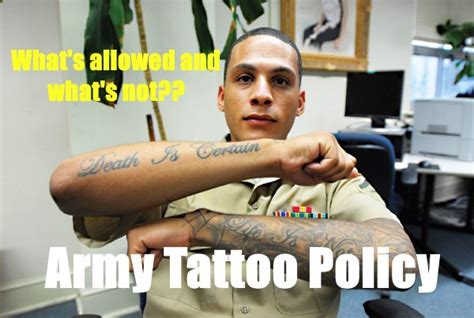 Does the Army allow tattoos?