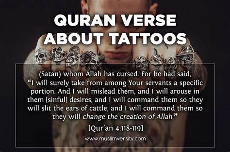 Does the Quran say no tattoos?