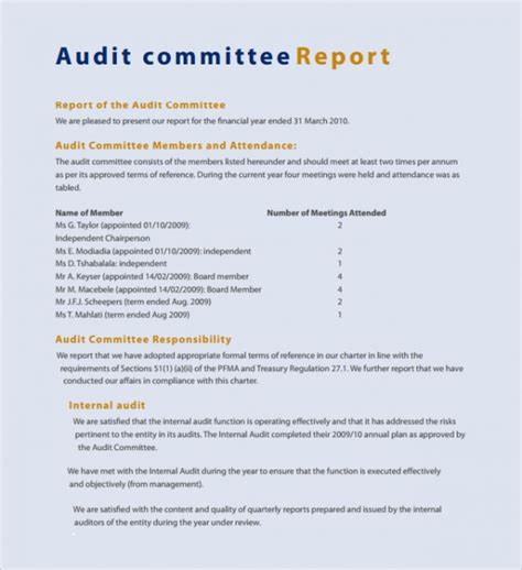 Does the audit committee review financial statements?