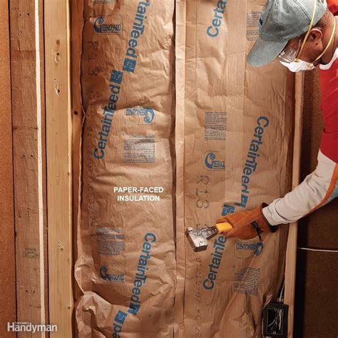 Does the paper go in or out of insulation?