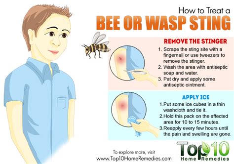 Does touching a bee sting make it worse?