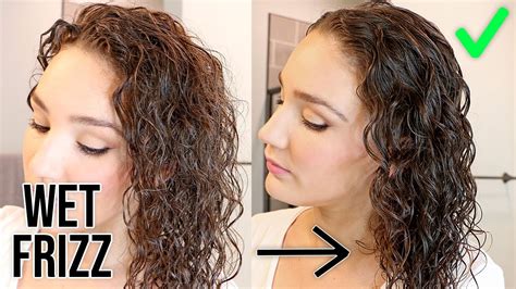 Does touching wet hair make it frizzy?