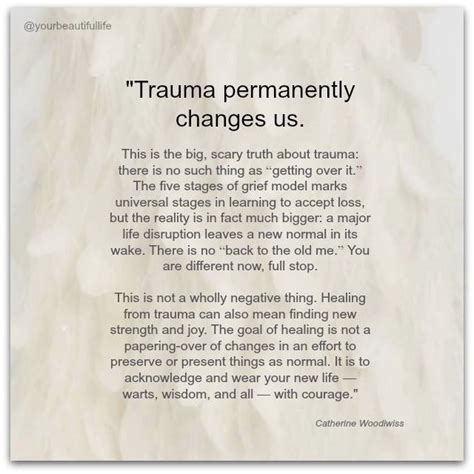 Does trauma stay with you forever?