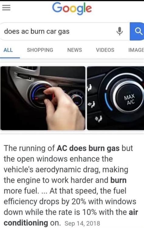 Does turning on AC burn more petrol?