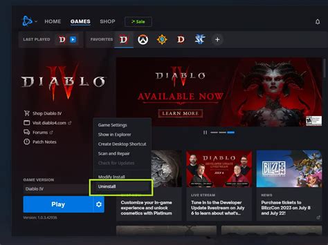 Does uninstalling Diablo 4 delete everything?