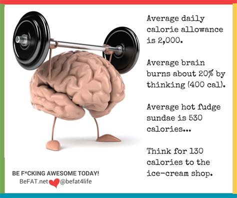 Does using your brain burn calories?