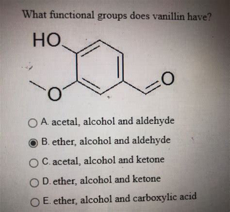 Does vanillin have alcohol in it?