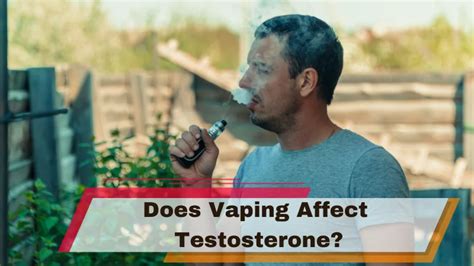 Does vaping lower testosterone?