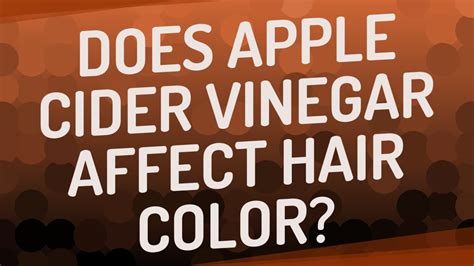 Does vinegar affect dye?