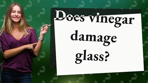 Does vinegar damage glass?