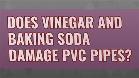 Does vinegar damage pipes?