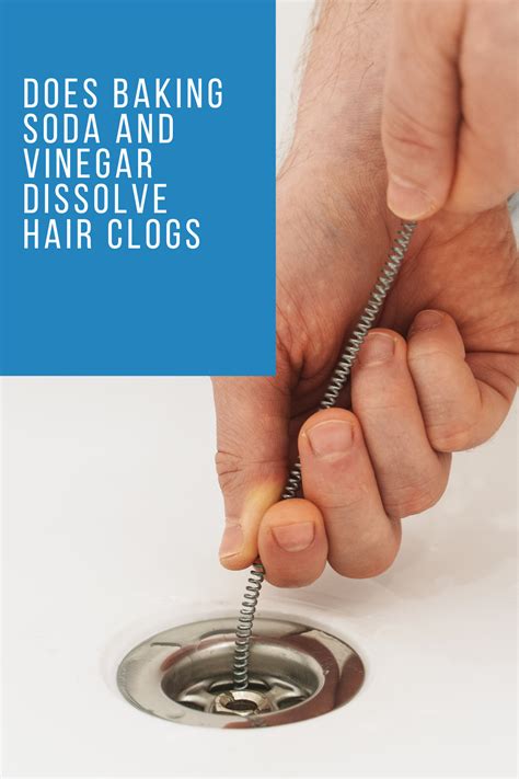 Does vinegar dissolve hair in drains?
