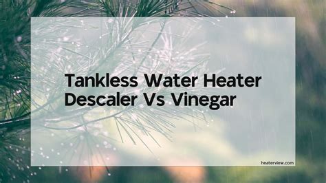 Does vinegar do the same as descaler?