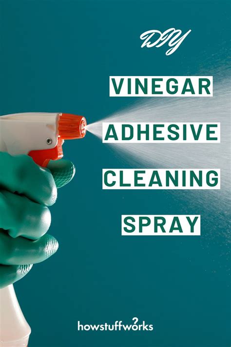 Does vinegar eat adhesive?