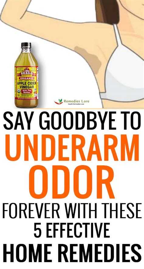 Does vinegar get rid of armpit odor?