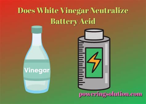 Does vinegar neutralize acid?