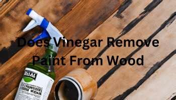 Does vinegar remove paint from wood?