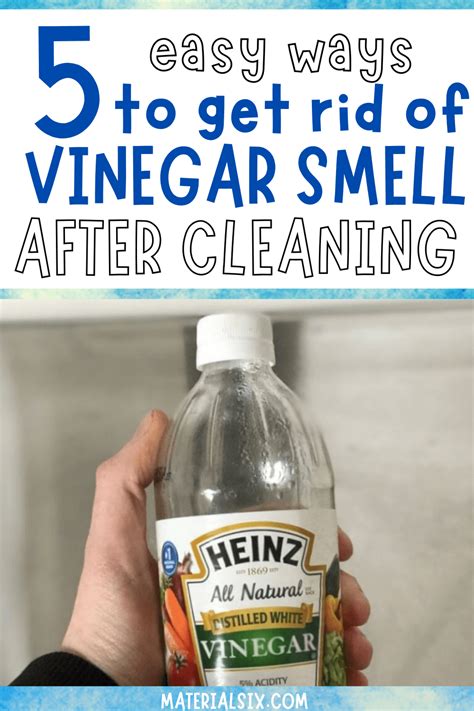 Does vinegar smell after dry?