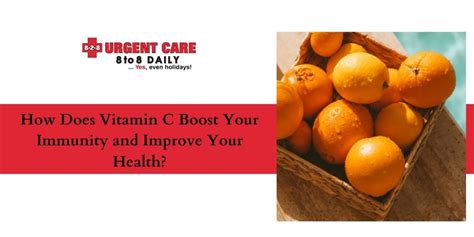 Does vitamin C boost immunity?