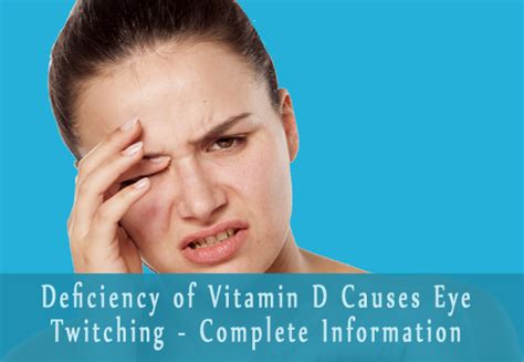 Does vitamin D cause eye twitching?