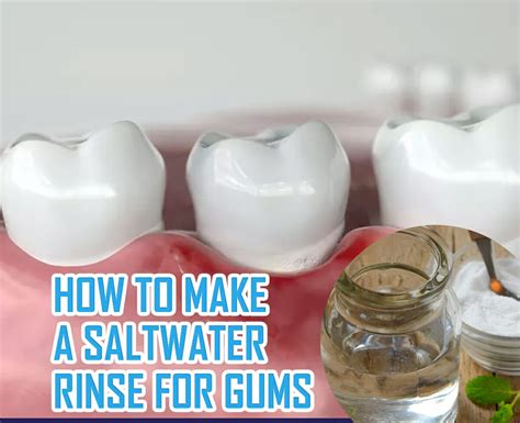 Does warm salt water tighten gums?