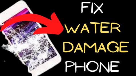 Does water damage on phones go away?
