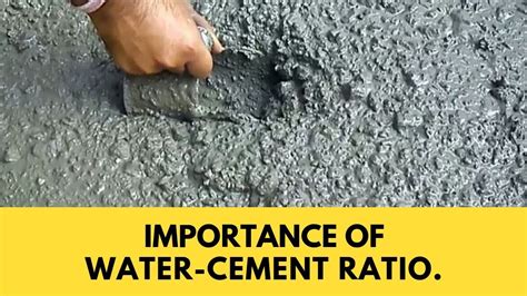 Does water make concrete stronger?