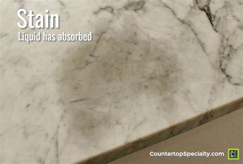 Does water stain honed marble?