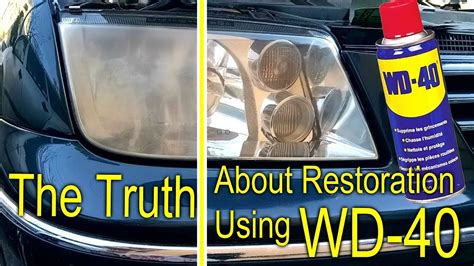 Does wd40 really clean headlights?