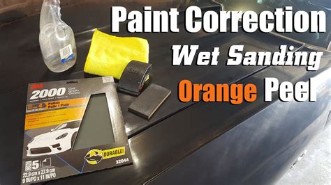 Does wet sanding fix orange peel?