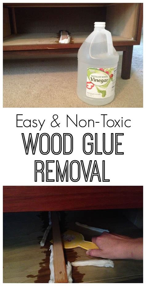 Does white vinegar remove glue?