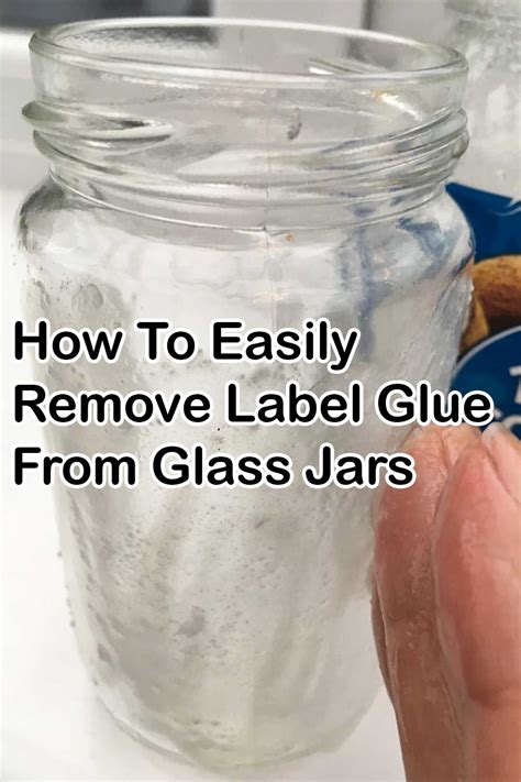 Does white vinegar remove glue from glass?