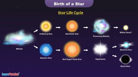 How a star is born step by step?