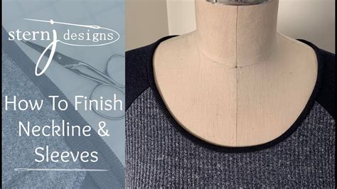 How are necklines mostly finished?