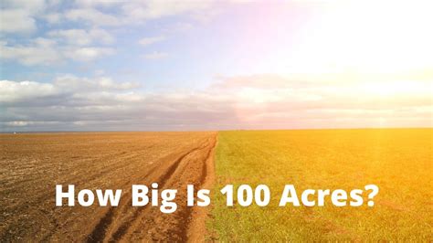 How big is 100 by 100 land?