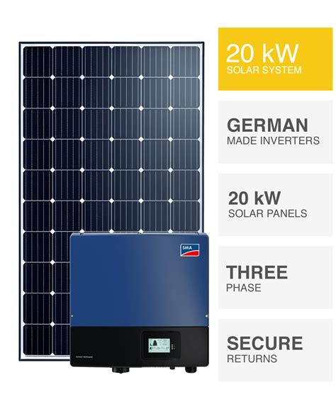 How big is 20 kW solar panels?